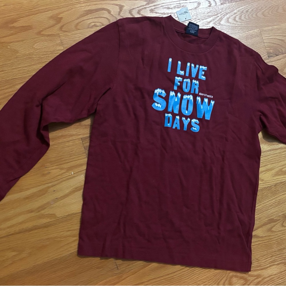 Red Long Sleeve Graphic Tee